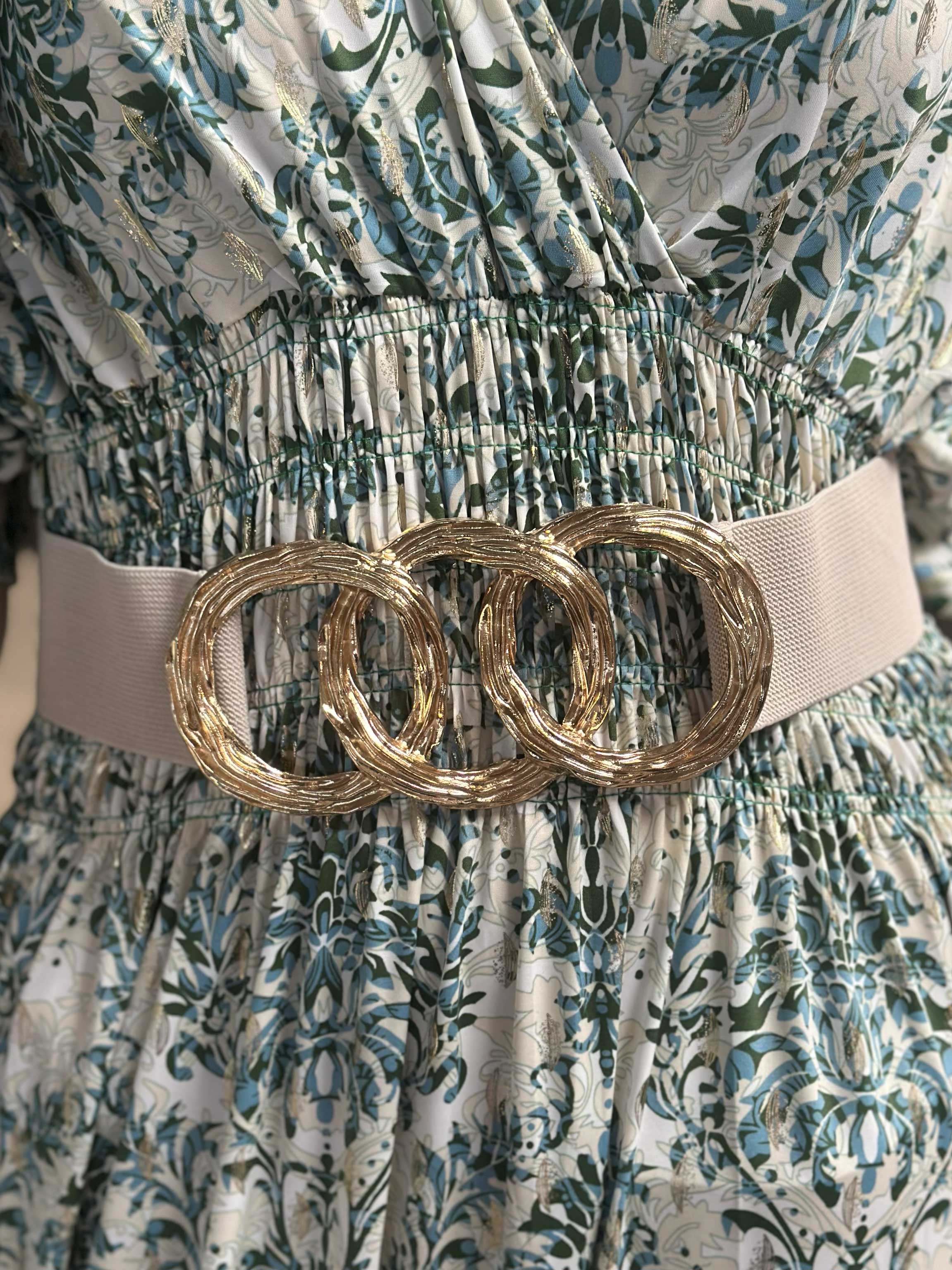 Indira - Elastiskt midjebälte med guldspänne